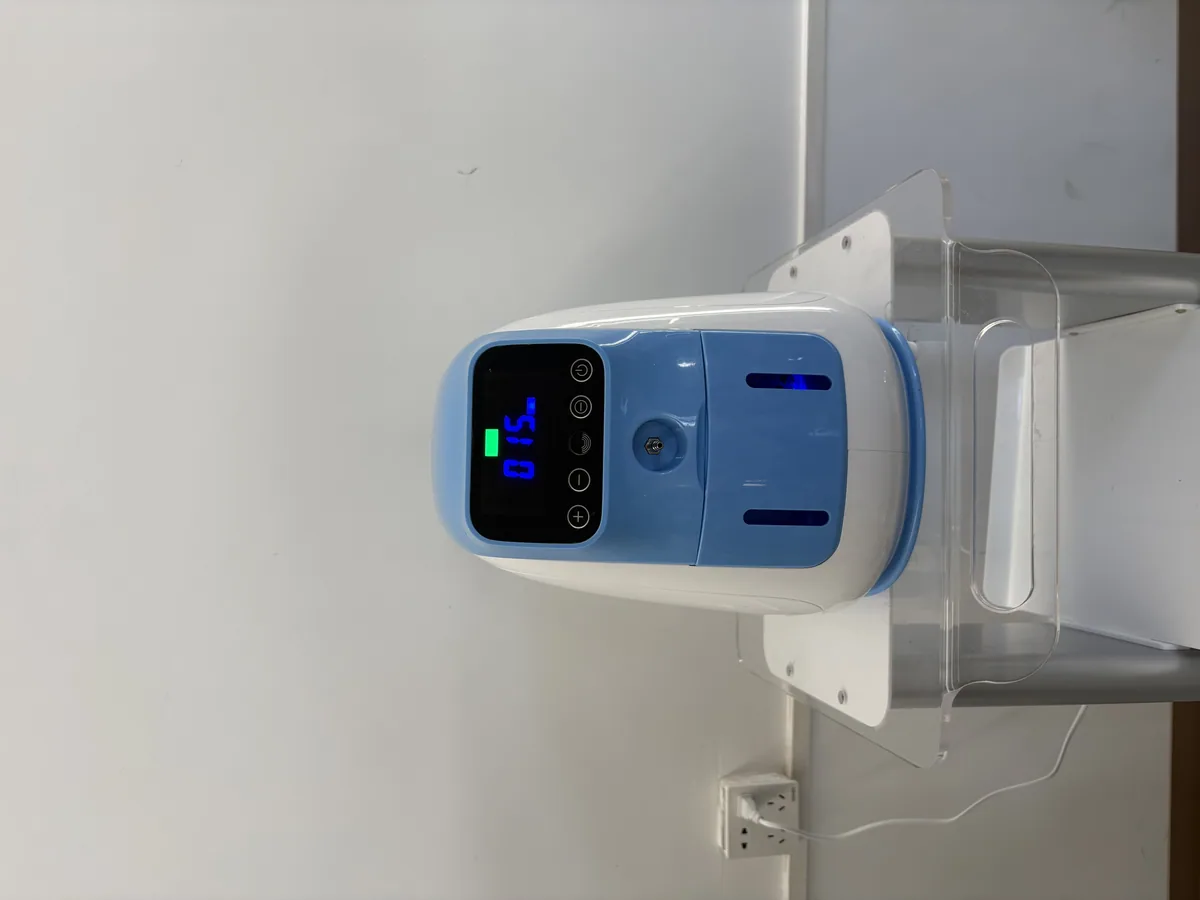 Unit in a working setup — Oxygen Jet / Hydra-Oxygen Beauty Device (Version 2.0, with LED Mask)