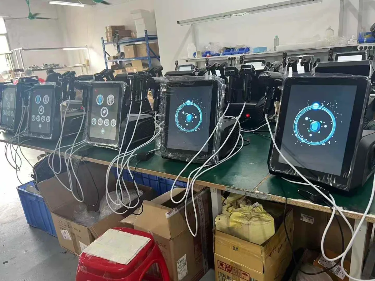 Units in production — Desktop Gold RF Microneedling Device (Triple-handle)